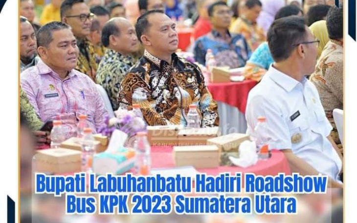 Bupati Labuhanbatu Hadiri Roadshow Bus KPK RI 