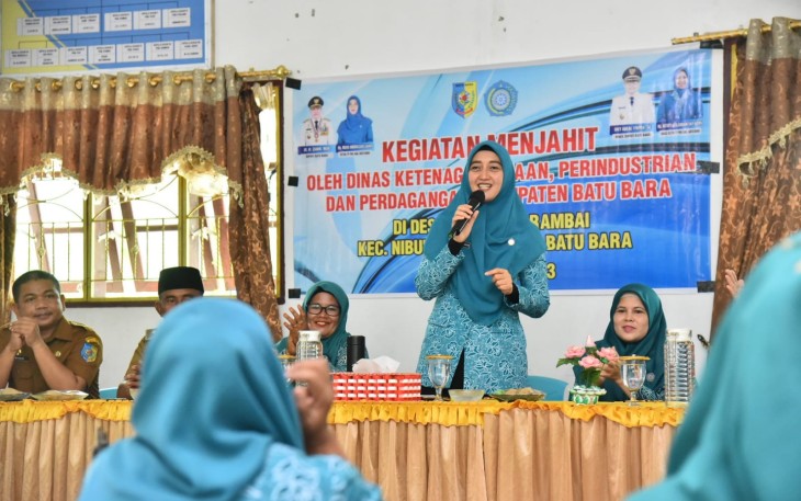 Ketua TP PKK Batu Bara Hadiri Pelatihan Menjahit