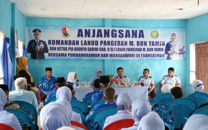 Danlanud BNY Pererat Silaturahmi dengan Purnawirawan dan Warakawuri