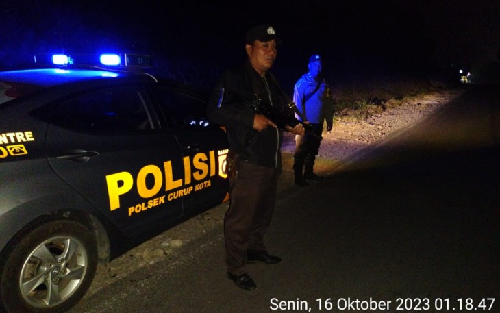 Polsek Curup Gelar Patroli Hingga Dini Hari