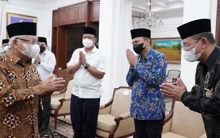 Wapres K.H. Ma’ruf Amin hari Senin (13/02/2023) kemarin, menerima audiensi jajaran pengurus Lembaga Perguruan Tinggi Nahdlatul Ulama (LPTNU) di Kediaman Resmi Wapres, Jl Diponogoro No.2, Jakarta Pusat.