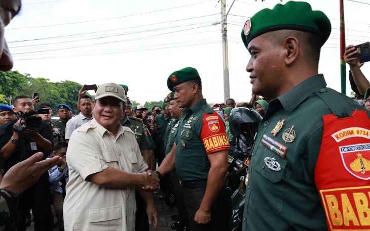 Menhan Prabowo saat Kunker ke Yogyakarta