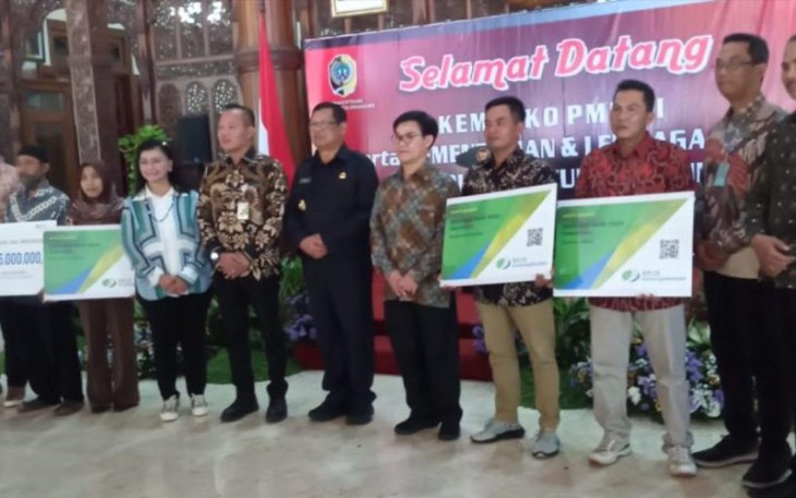 Kabupaten Tulungagung saat menerima kunjungan dari Kemenko PMK RI beserta Kementrian dalam rangka Pilot Project Program Desmigratif 