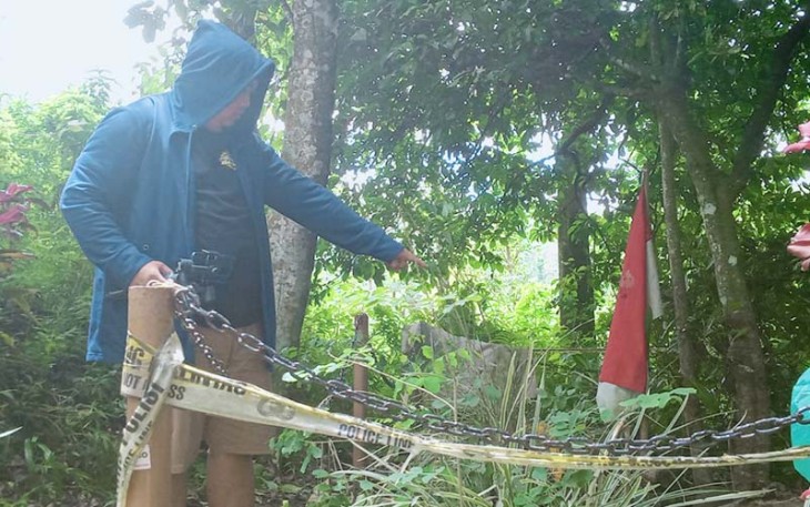 Lokasi hilangnya Arca setinggi 216 cm yang berada di Desa Tulungrejo, Ngantang, Malang