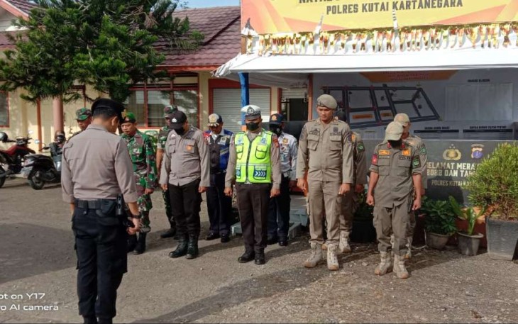 Apel gabungan pengamanan malam tahun baru