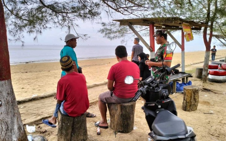 Pengamanan objek wisata pantai Tanjung Jumlai 