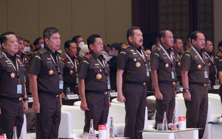 Rakernas Kejaksaan RI Tahun 2023 di Jakarta, Rabu (4/1)