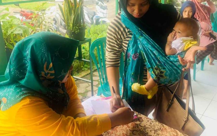 Posyandu balita Persit Yonif 511/DY