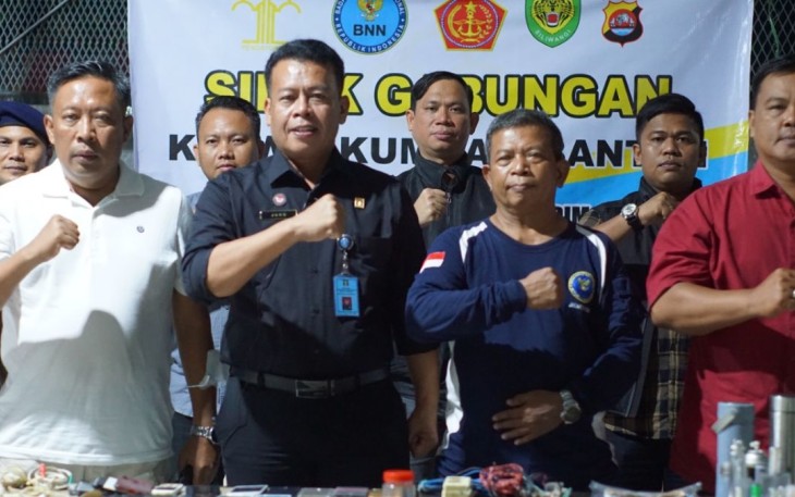 Lapas Cilegon bersama BNN Provinsi Banten Berantas Narkoba