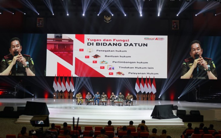 Jaksa Agung RI ST Burhanuddin saat memberikan pengarahan dalam Rakornas Kepala Daerah dan Forkopimda tahun 2023 di Jakarta 