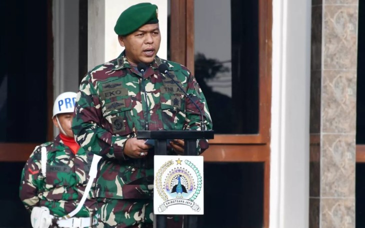 Kasrem 081/DSJ Letkol Inf Yuli Eko Purwanto Bacakan Amanat Panglima TNI