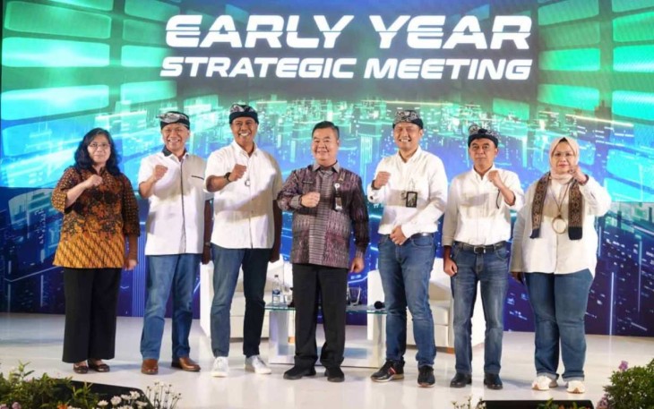 Foto bersama Dirjen Bangda di EYSM 2023 BPJS Ketenagakerjaan di Bali, Jum'at (20/1)
