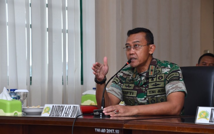 Danrem 143/HO Brigjen TNI Yufti Senjaya