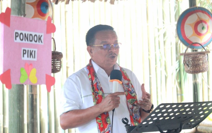 Walikota Bitung saat memberikan sambutan