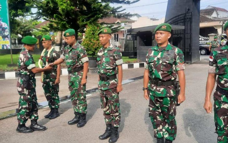 Penyambutan Personel Satgas Apter Papua