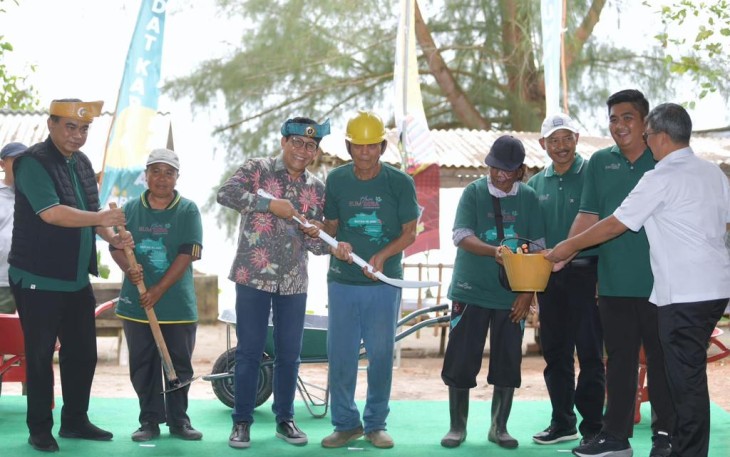 Gus Halim Saat Deklarasikan Gerakan PKTD di Desa Teluk Bakau Kecamatan Bintan Kepulauan Riau, Kamis (2/2)