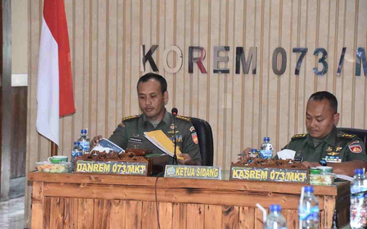 Danrem 073/Mkt pimpin sidang pankar