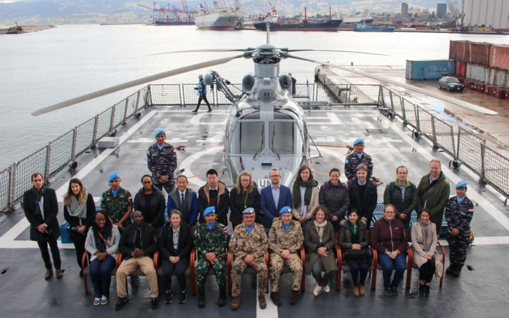 KRI Frans Kaisiepo-368 Satgas Perdamaian TNI AL
