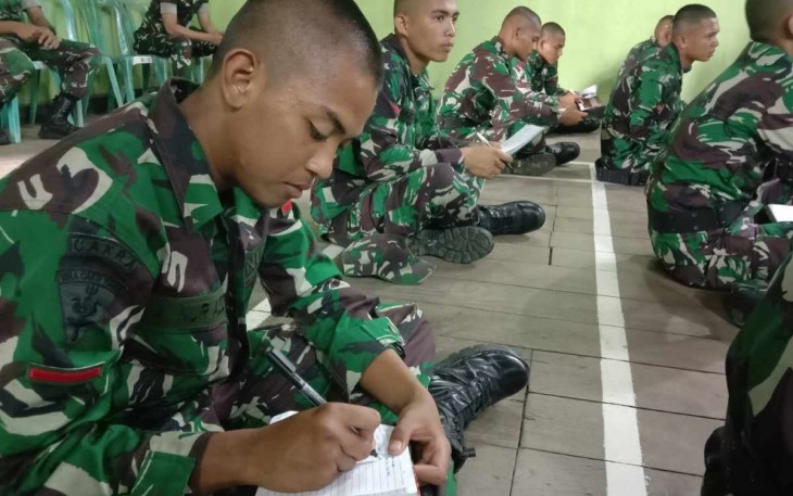 Tamtama Remaja saat menimba ilmu di Menarmed 2 Kostrad 
