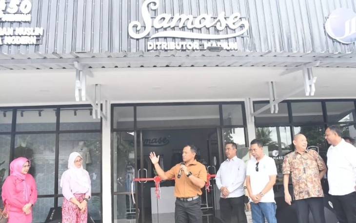 Danrem 081/DSJ Kolonel Inf Deni Rejeki saat launching Samase Distributor Madiun 
