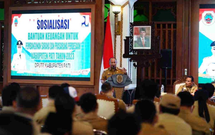 Sosialisasi dana bantuan sarpras pedesaan di Pati 