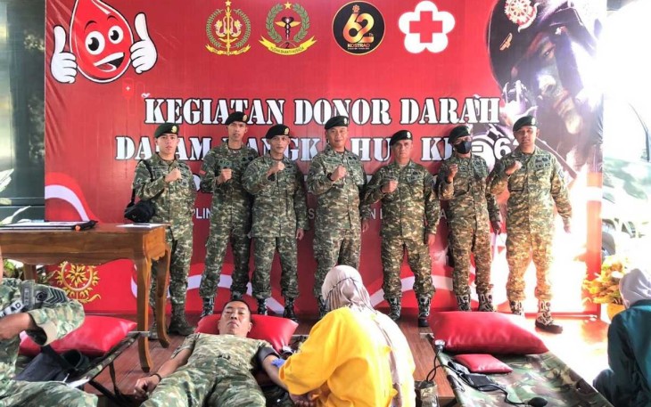Donor darah prajurit Menarmed 2 Kostrad 