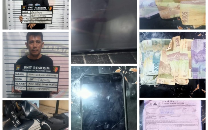 Barang bukti Kasus Pencurian Bongkar Rumah