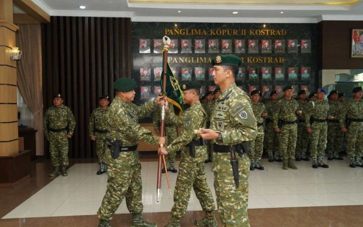 Penerimaan Jabatan dan Korps Raport Danbrigif MR 6 dan Danbrigif PR 18 Kostrad