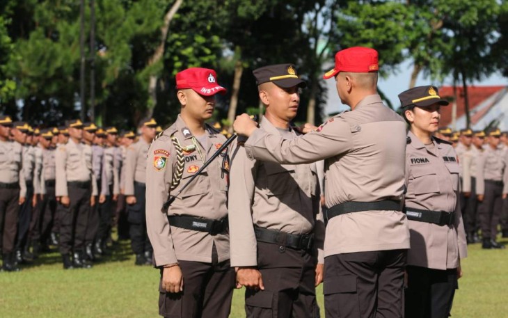 Kasetukpa Lemdiklat Polri Brigjen Pol Mardiaz Kusin Dwihananto saat membuka pendidikan. Sukabumi, Rabu (8/3)