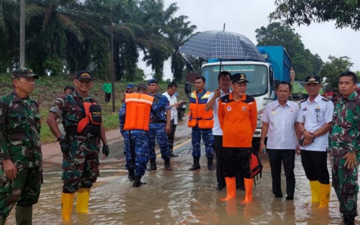 Kondisi banjir di kampung Astra Ksetra Menggala Tulang Bawang
