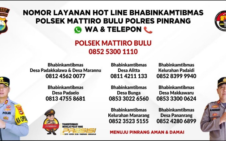 Hot Line Pengaduan Masyarakat 