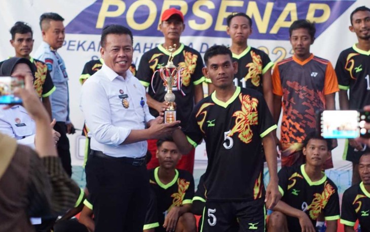 Lapas Cilegon Sabet Juara Turnamen Voli Porsenap 2023