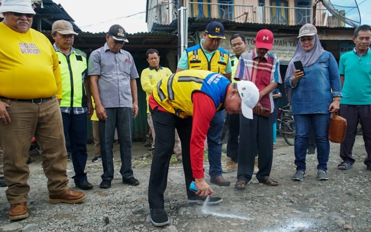 Gubernur Bengkulu Rohidin Mersyah Tinjau Titik Nol Pembanguan di Bengkulu Selatan 