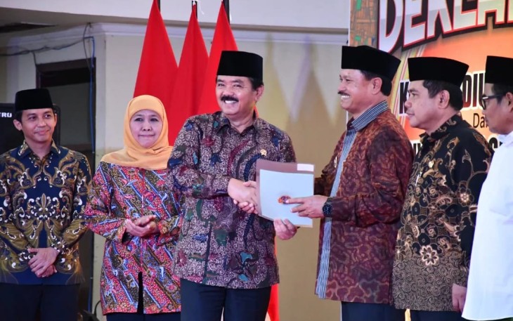 Menteri ATR/BPN Hadi Tjahjanto saat deklarasi Kota Madiun