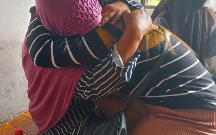 Ibu dan anak saat dipertemukan