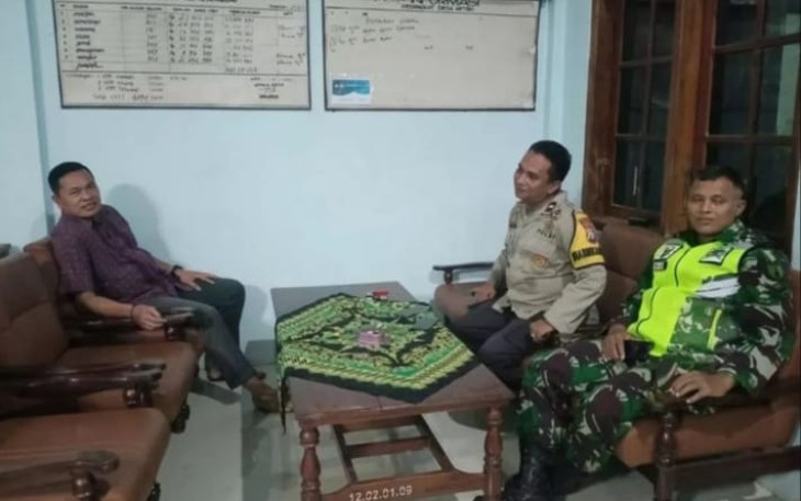 Komsos bersama aparat desa binaan 