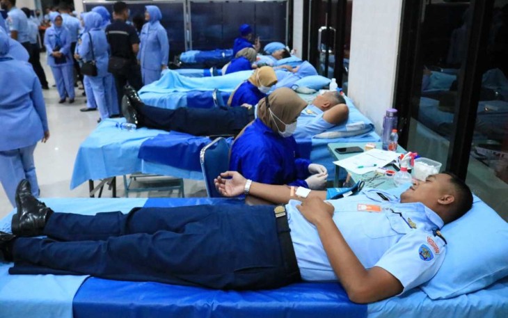 Donor darah prajurit Lanud Iswahjudi 