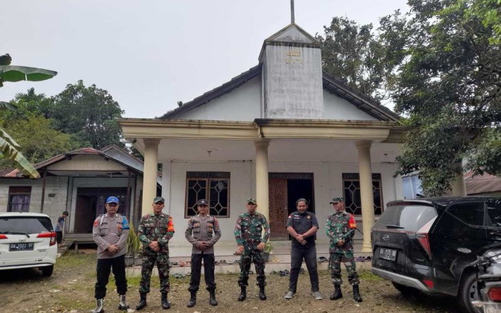 Pengamanan ibadah Paskah di wilayah desa binaan 
