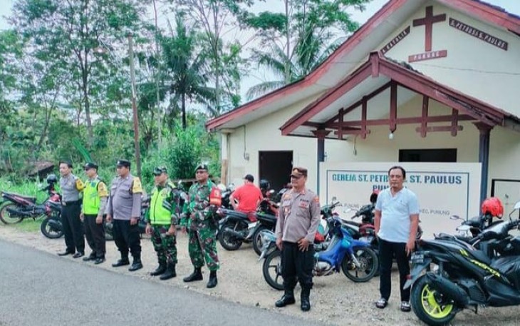 Pengamanan ibadah Paskah di wilayah desa binaan 