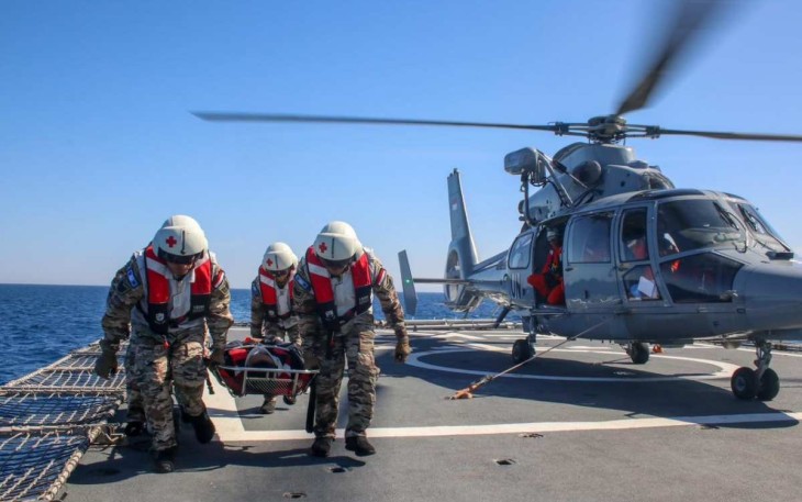 Latihan Terintegrasi Satgas PBB Libanon di KRI Frans Kaisiepo -368
