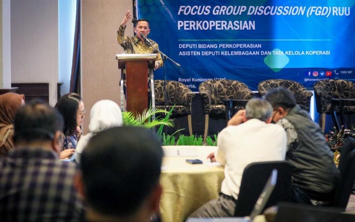 Ahmad Zabadi saat FDG RUU Perkoperasian di Jakarta 