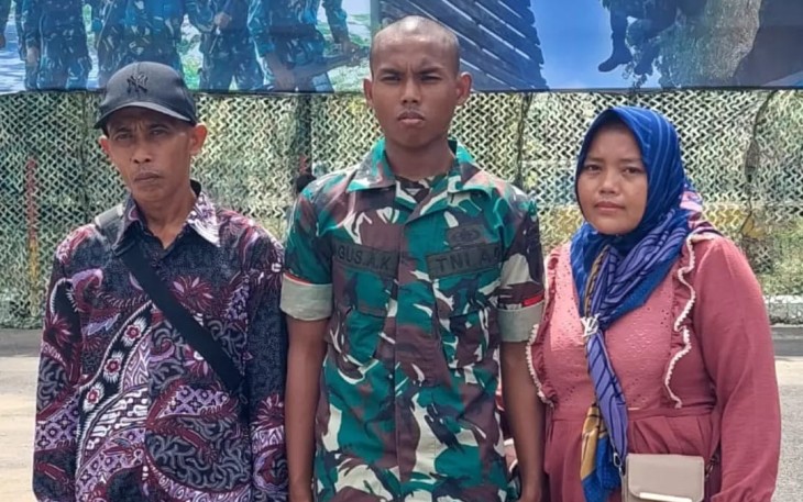 Bagus Alief Kurniawan resmi menjadi prajurit TNI AD 