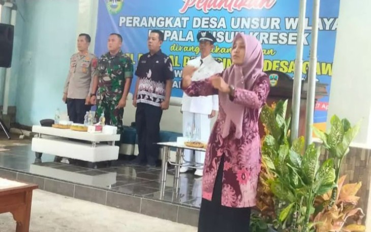 Pelantikan kepala dusun wilayah desa binaan 