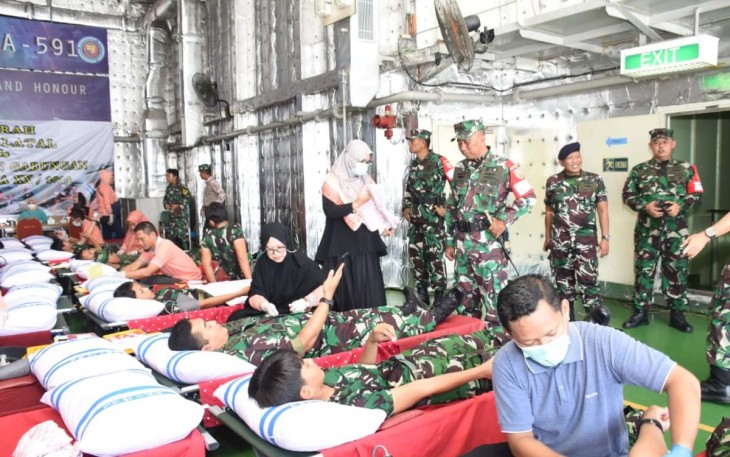 Donor darah Satgas WJY XX