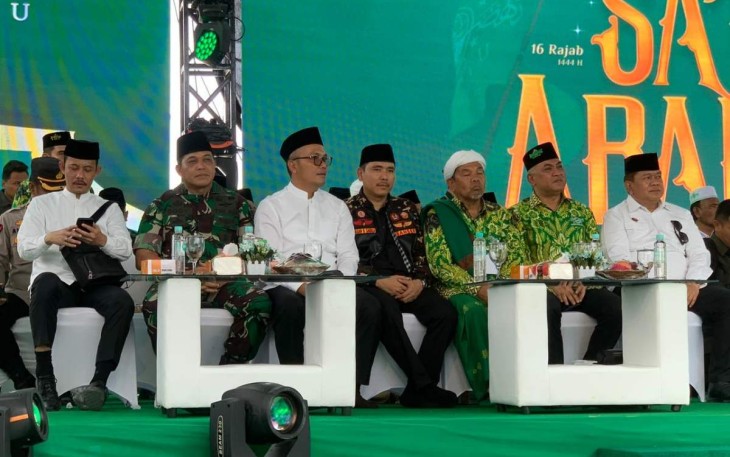Danrem 023 KS Kolonel Inf Dodi Triwinarto menghadiri acara tasyakuran 1 abad NU