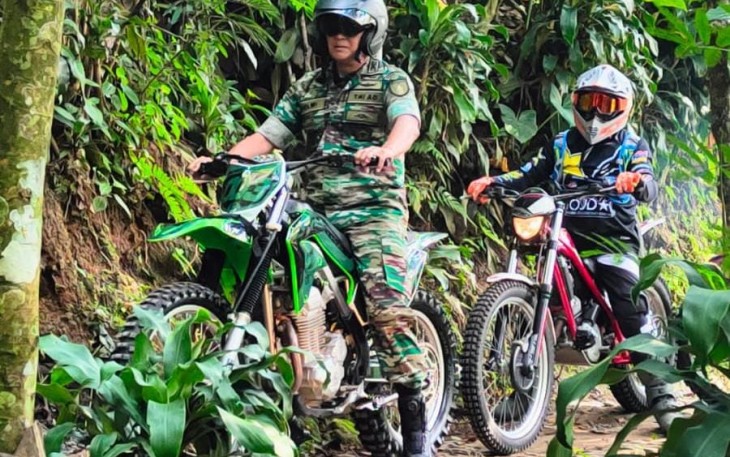 Dandim 0803/Madiun Letkol Inf Meina Helmi survey lokasi TMMD 