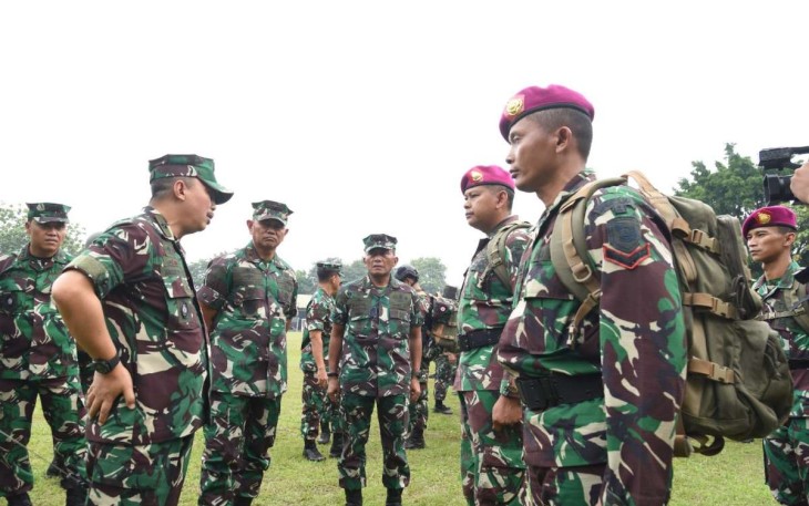 Pasukan Marinir Satgas Perbatasan RI - PNG