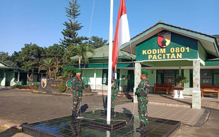 Upacara Hari Kebangkitan Nasional di Kodim 0801/Pacitan 