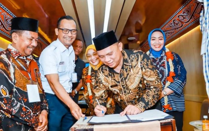 Bupati Labuhanbatu tandatangani Mou dengan PT KAI