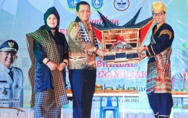 H Ansar Ahmad saat Hadiri Pengukuhan Persatuan Minang Sakato Bintan 
